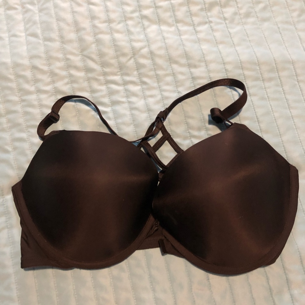 Victoria’s secret push up bra black cross 38dd new